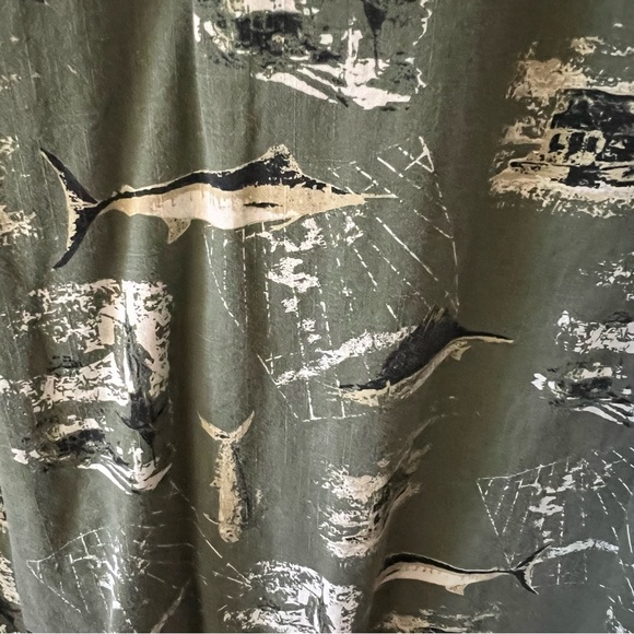 Wolverine Men’s Graphic Fish related on back and front button shirt. Sz.L - Picture 5 of 9